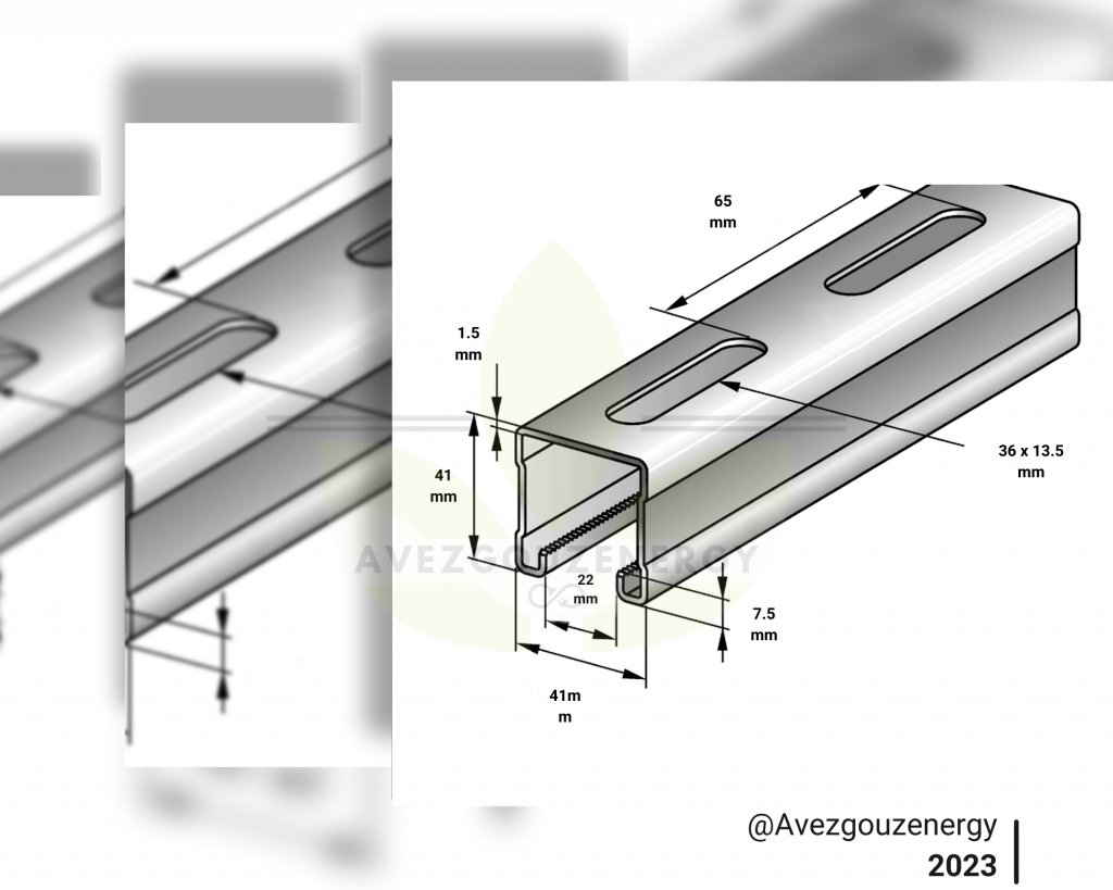 Rail Solaire Galvanis Rail Perfor En Acier Galvanis Les Secrets